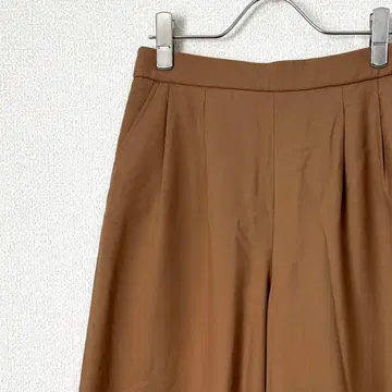 INDIVI 와이드 팬츠 가우초 팬츠 허리밴딩 포켓 부착 안감 부착