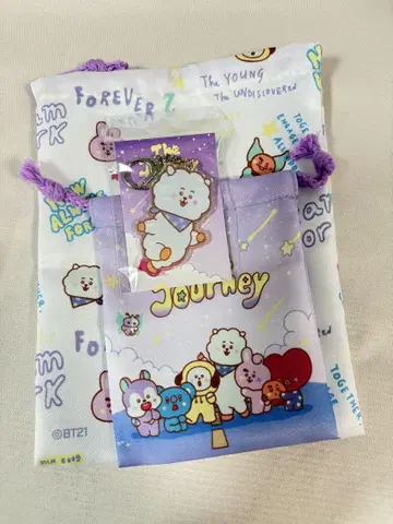 The journey bt21 RJ 키링 복조리 2개 새상품