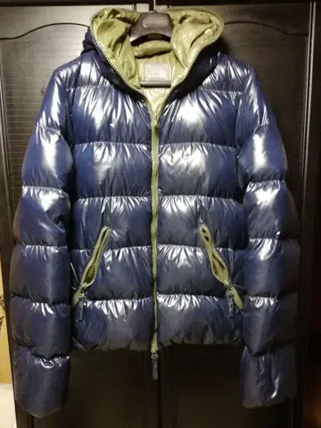 듀베티카 네이비 다운 자켓 후드 부착 54 2XL