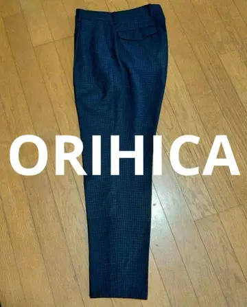 슬랙스 네이비 체크 무늬 SS 사이즈 ORIHICA
