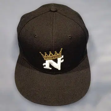 N 왕관 HIPHOP 블랙 캡 자수 알파벳 모자