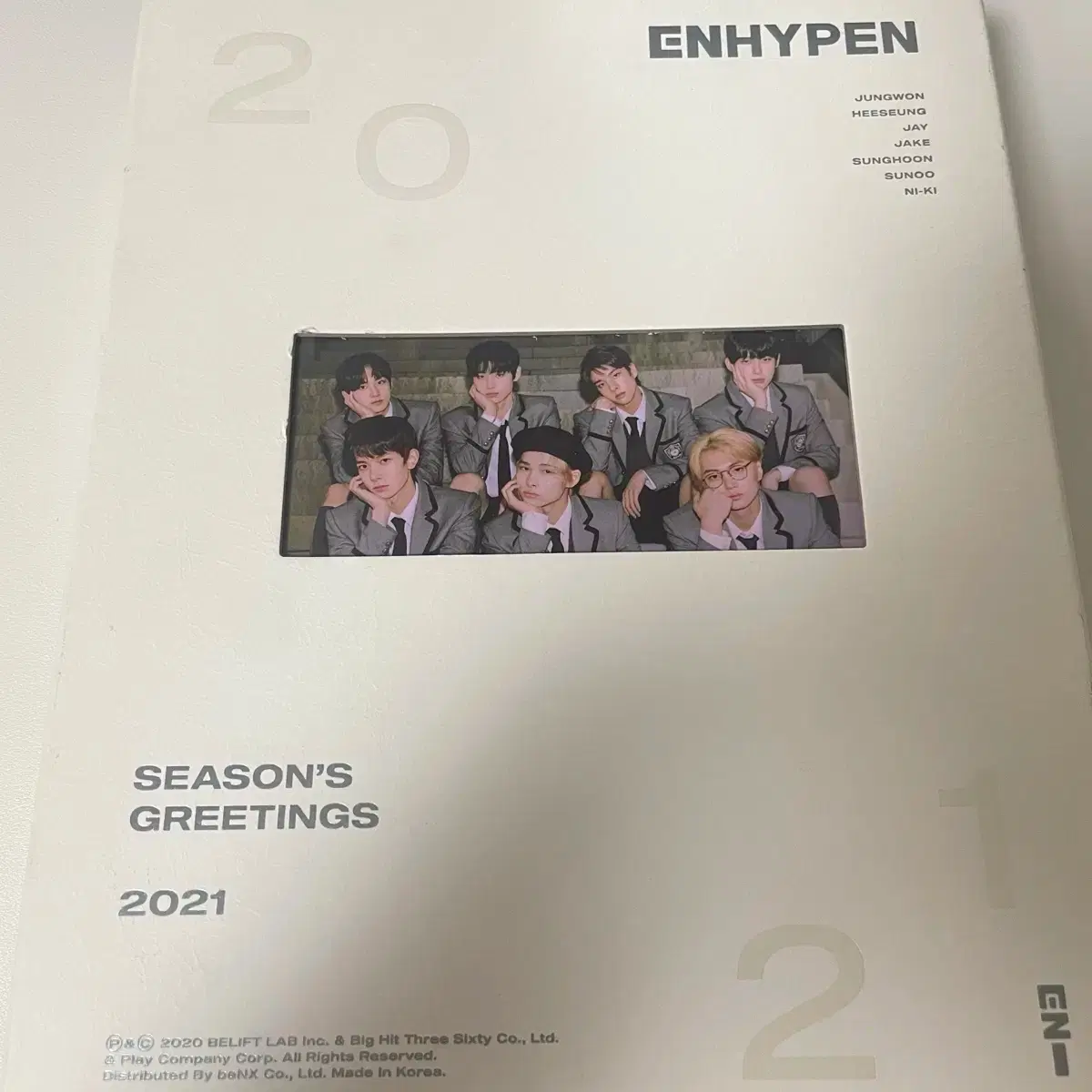 Enhypen 2021 season's greetings sig