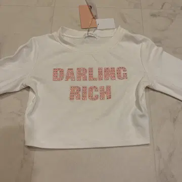다리치 darich 데코라티브 크롭 롱 티셔츠