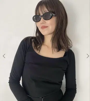 미사용 새상품 플라주 MY 라운드 오픈 롱 T셔츠