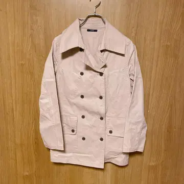 [ ROPE' ] 로페 하프 코트 트렌치코트 면 100% 핑크 M 사이즈