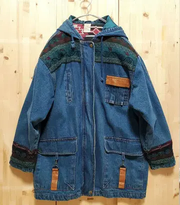 무료배송 구제 의류 후드 부착 데님 자켓 코트 빈티지