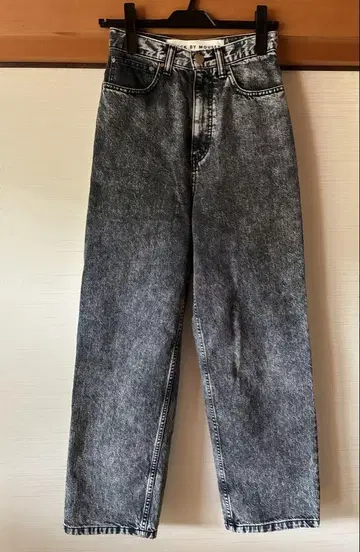 블랙 바이 마우지 CARMO 케미컬 블랙 데님 23인치 새상품급
