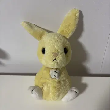 옐로우 컬러 토끼 봉제 인형