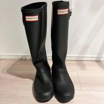 HUNTER 헌터 블랙 레인부츠 23.5cm
