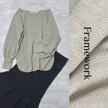 [ mature FRAMeWORK ] 하트넥 티셔츠 풀오버