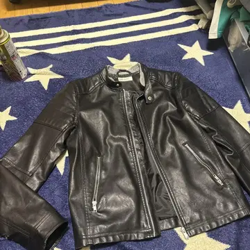 H&M 블랙 가죽 자켓