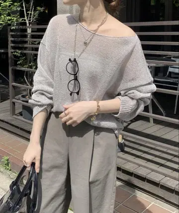 [ 새상품급 ] Dou Dou 라메 풀오버