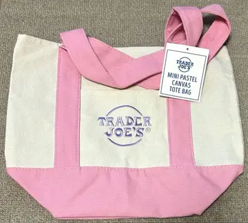 [미사용 새상품 택 포함] TRADER JOE'S 토트백 백 핑크