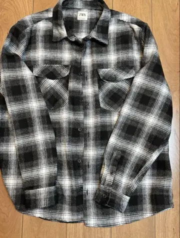 ZARA 체크 셔츠