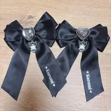 산리오 쿠로미 비밀의 멜로쿠로 리본 헤어 클립