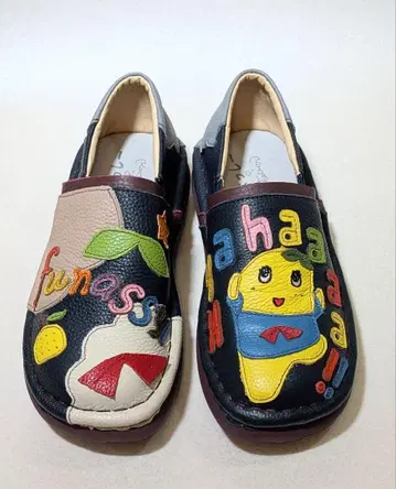 천연 가죽 에스타시온 후낫시 슬립온 슈즈 M 사이즈