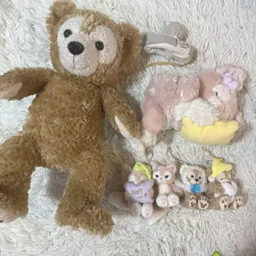 [ 미사용 ] 더피/셰리 메이 세트 Disney 키링 봉제 인형