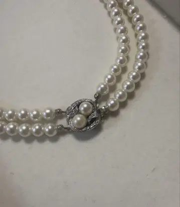 펄 목걸이 2줄