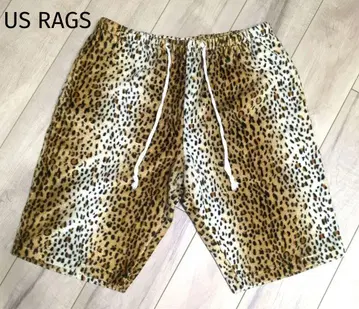 US RAGS 레오파드 무늬 퍼 하프 팬츠