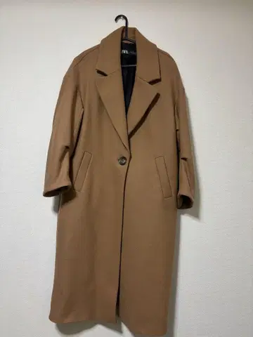 ZARA 베이지 롱 코트 US S