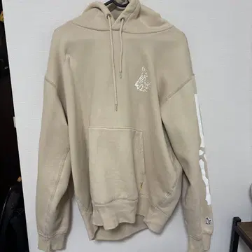 FR2 토끼 골격 후드티 베이지