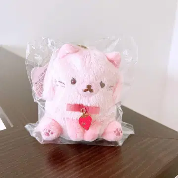 리락쿠마 스트로베리 캣 매달리는 봉제 인형