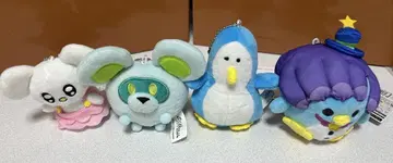 푸니루는 귀여운 슬라임 미니 봉제 인형 키링 전 4종 세트