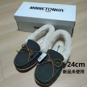 미네통카 MINNETONKA 퍼 모카신 24cm 7M
