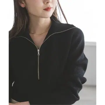 NOBLE 드라이버 지퍼 니트