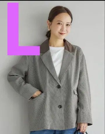 시마무라 mysa 다나카 리나 체크 자켓 L