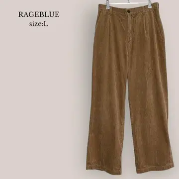 레이지블루 RAGEBLUE 코듀로이 팬츠 스트레이트 남성용 브라운