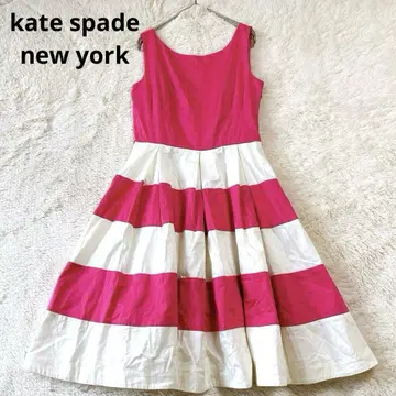 케이트 스페이드 뉴욕 보더 원피스 슬리브리스 화려함 고급 봄/여름