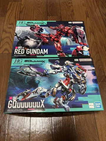 HG 1/144 GQRED GUNDAM & GQuuuuuux 세트 새상품