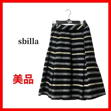 sbilla 시빌라 스커트 보더 울 일본제 B776