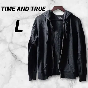 TIME AND TRUE 블랙 후드티 [ L ] 블랙 후드 부착 긴팔