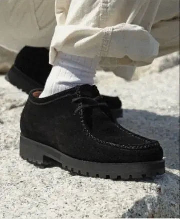 shiun BLACK SUEDE MOCCASIN S 사이즈