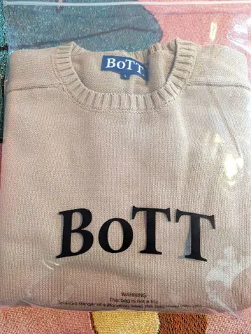 BOTT 보트 새상품 니트 바이컬러 내추럴 KNIT 미사용