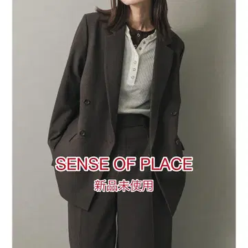 미사용 새상품 SENSE OF PLACE / 더블 테일러드 자켓