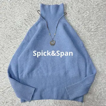 새상품급 Spick&Span 울 캐시미어 터틀넥 풀오버 니트