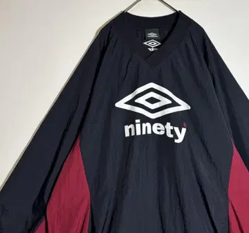 9090 x umbro 프린트 자수 로고 나일론 자켓 피스테