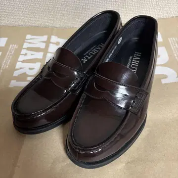 하루타 HARUTA 다크 브라운 로퍼 가죽 신발 23.0cm