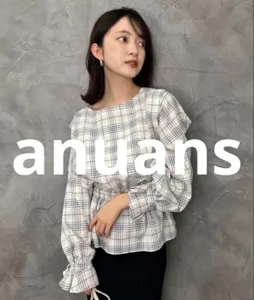 새상품급 anuans 긴팔 블라우스 FREE 베이지 여성용