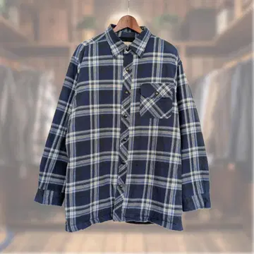 BACKPACKER 플란넬 셔츠 자켓 퀼팅 더블 페이스
