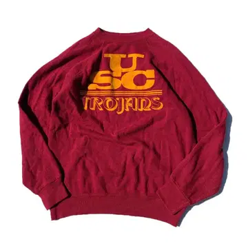 [ 80s ] USA USC TROJANS 플로키 프린트 맨투맨