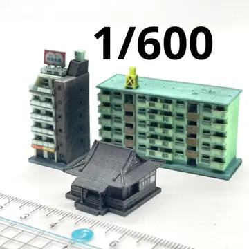 1/600 미니어처 단지 빌딩 신사 디오라마 건축 모형 주택 모형 3D