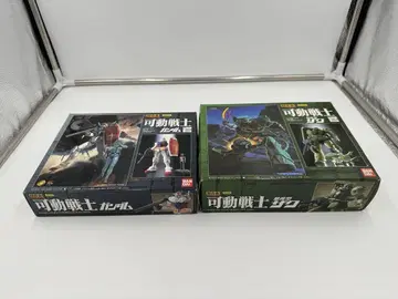 [ 미사용 ] BANDAI 초합금 가동전사 건담 & 자쿠 2체 세트