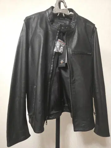 할리데이비슨 슬림 블랙 가죽 자켓