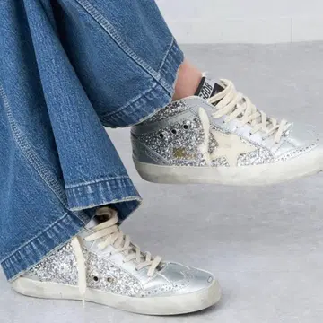 GOLDEN GOOSE 골든구스 MID STAR GLITTER
