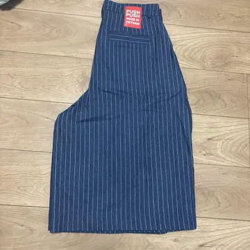 push push 하프 팬츠 스트라이프 네이비