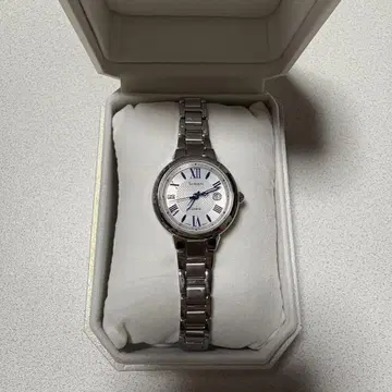 CASIO SHEEN 솔라 손목시계 실버 블루